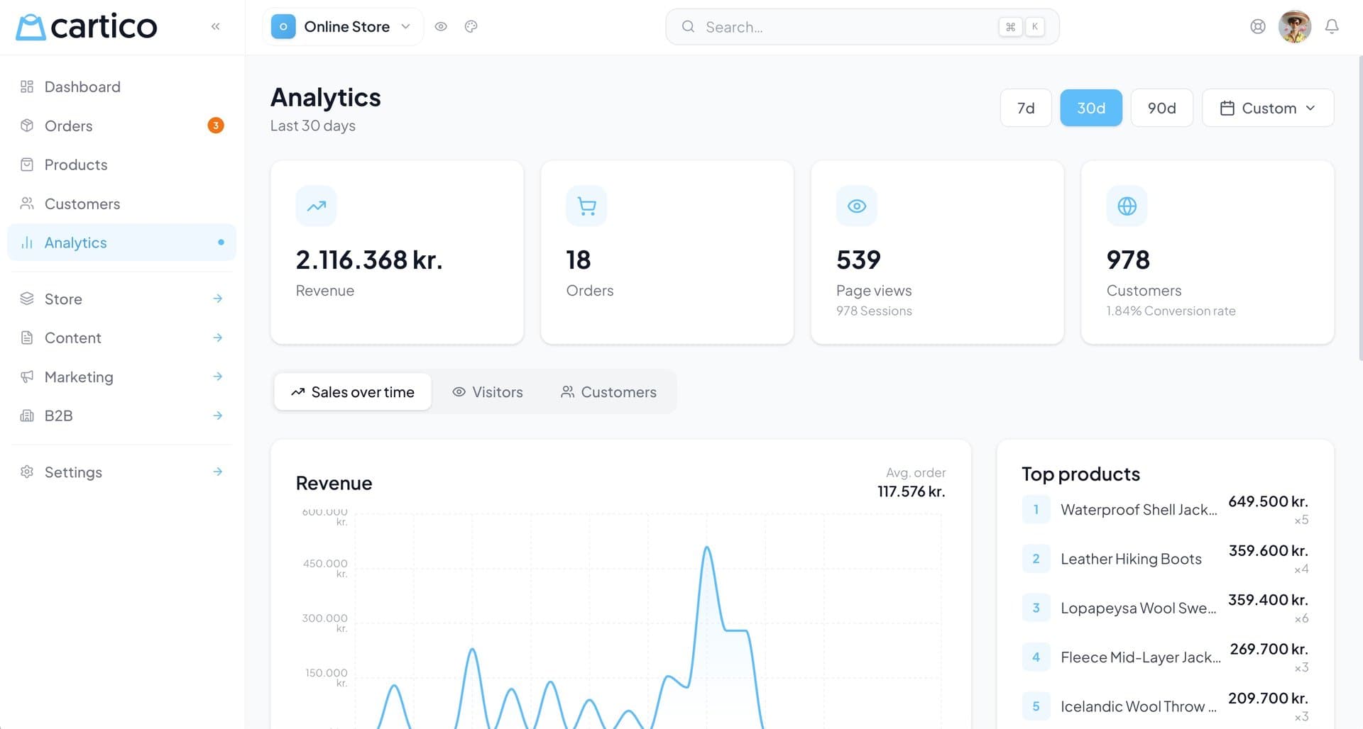 Cartico — Netverslun