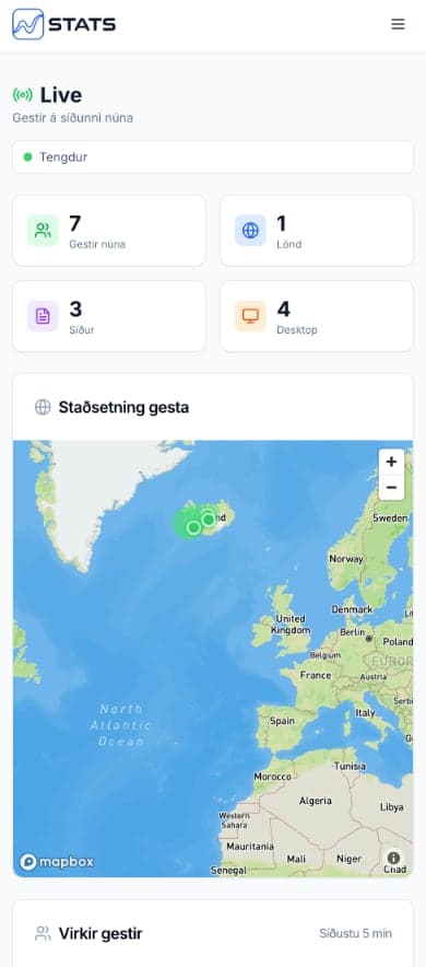Stats mobile skjáskot