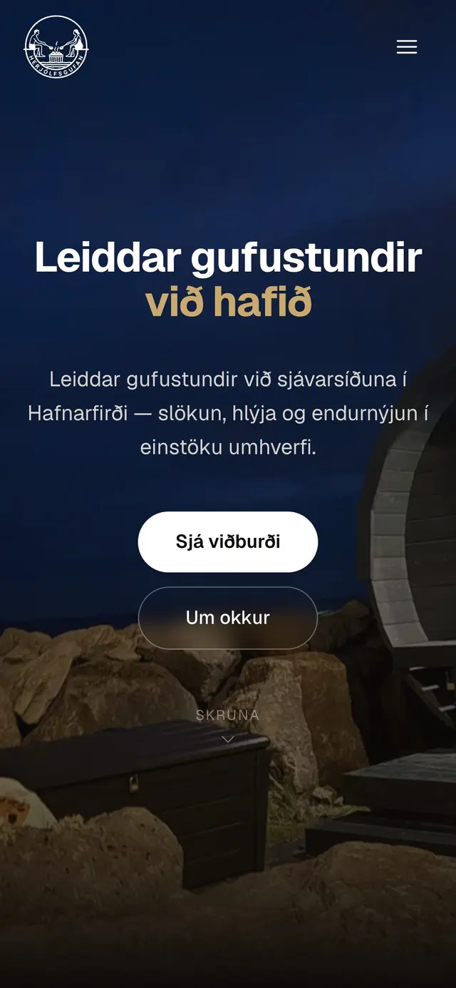 Herjólfsgufan í síma