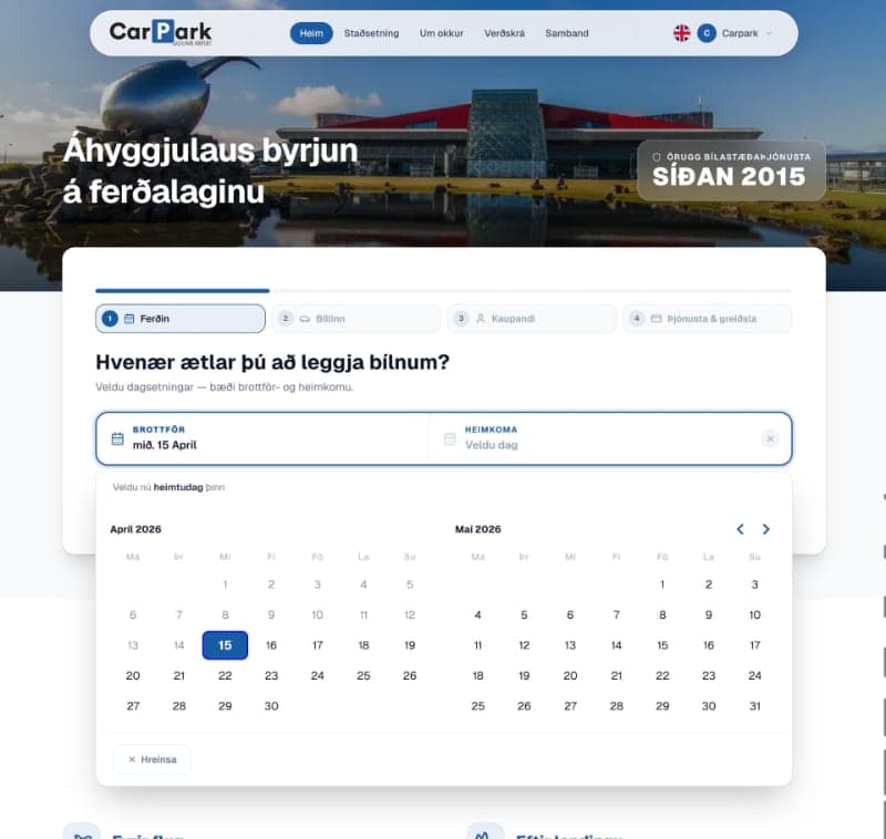 Carpark — Bókunarkerfi
