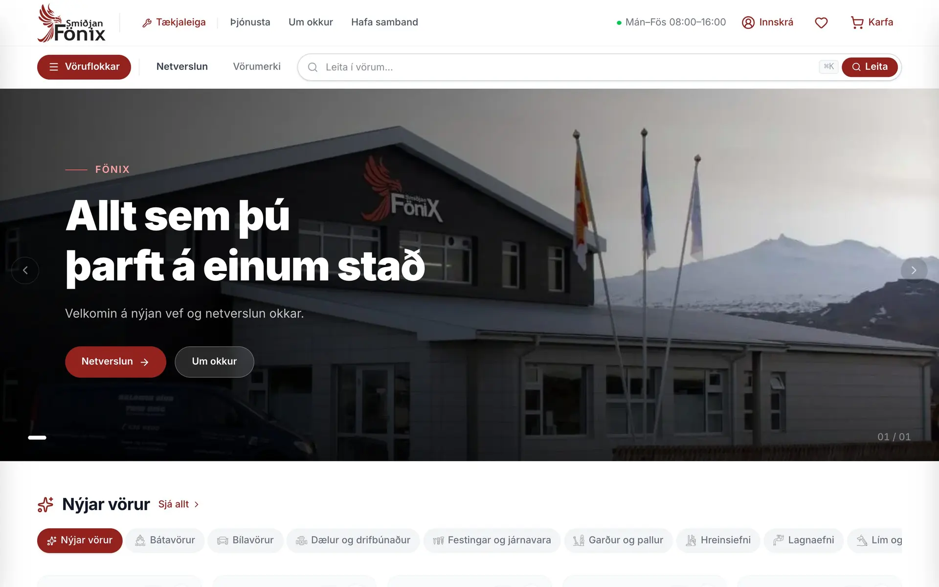 Fönix — Tækjaleiga og netverslun á einum stað